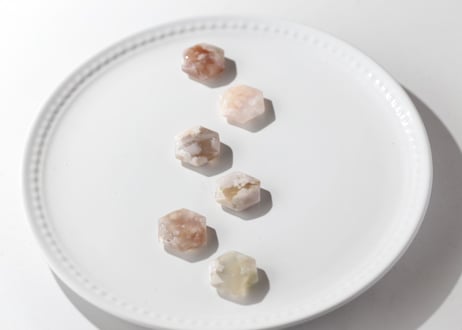 【魔法の時間】チェリーブロッサムアゲート 六芒星（6個セット）