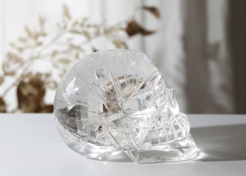 輝きの向こう側】虹入り レムリアンクォーツ スカル | Y.S.Y24