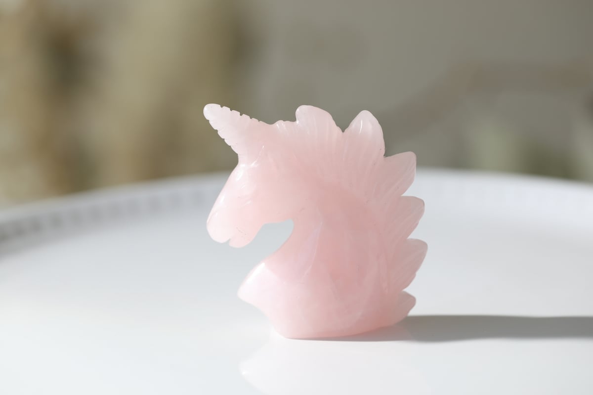 ❤︎バレンタインセール ❤︎ ローズクォーツ ユニコーン ② ❤︎バレンタインセール ❤︎ ローズクォーツ ユニコーン ② 【公式通販】