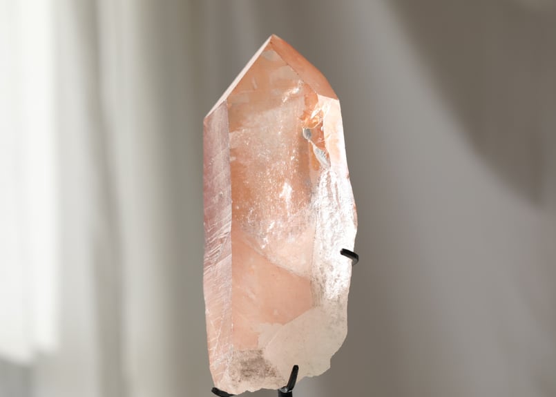 心燃ゆ】ピンクレムリアンクォーツ 台座付き | Y.S.Y24