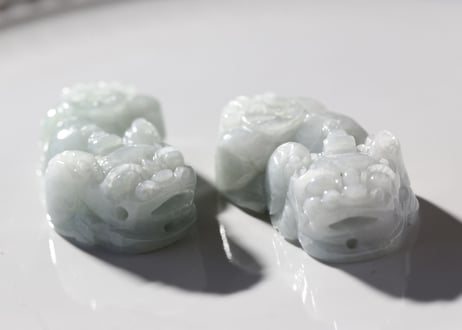 【水の精】ビルマ産 ハイクオリティ 本翡翠 ヒキュウペアM