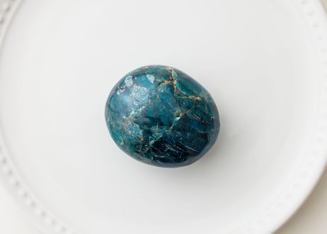 あ〜きゃん♬様 高品質 アパタイト 強シラー ハート パーム 握り石 あ