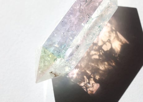 大技封入❣️【Over the rainbow(願いの実現)】エンジェルオーラ クラッククォーツ ダブルターミネーテッド ※イベントクーポン使用不可