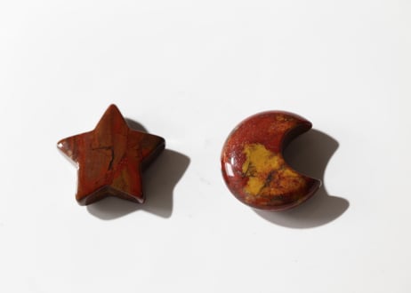 【カフェで一息】ムーカイトジャスパー 星と月