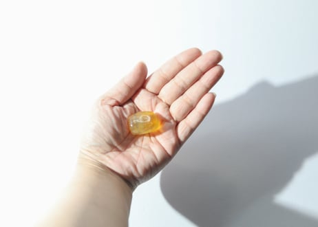 【マインドの拘束からの解放シッティ入り】イエローフローライト タンブル