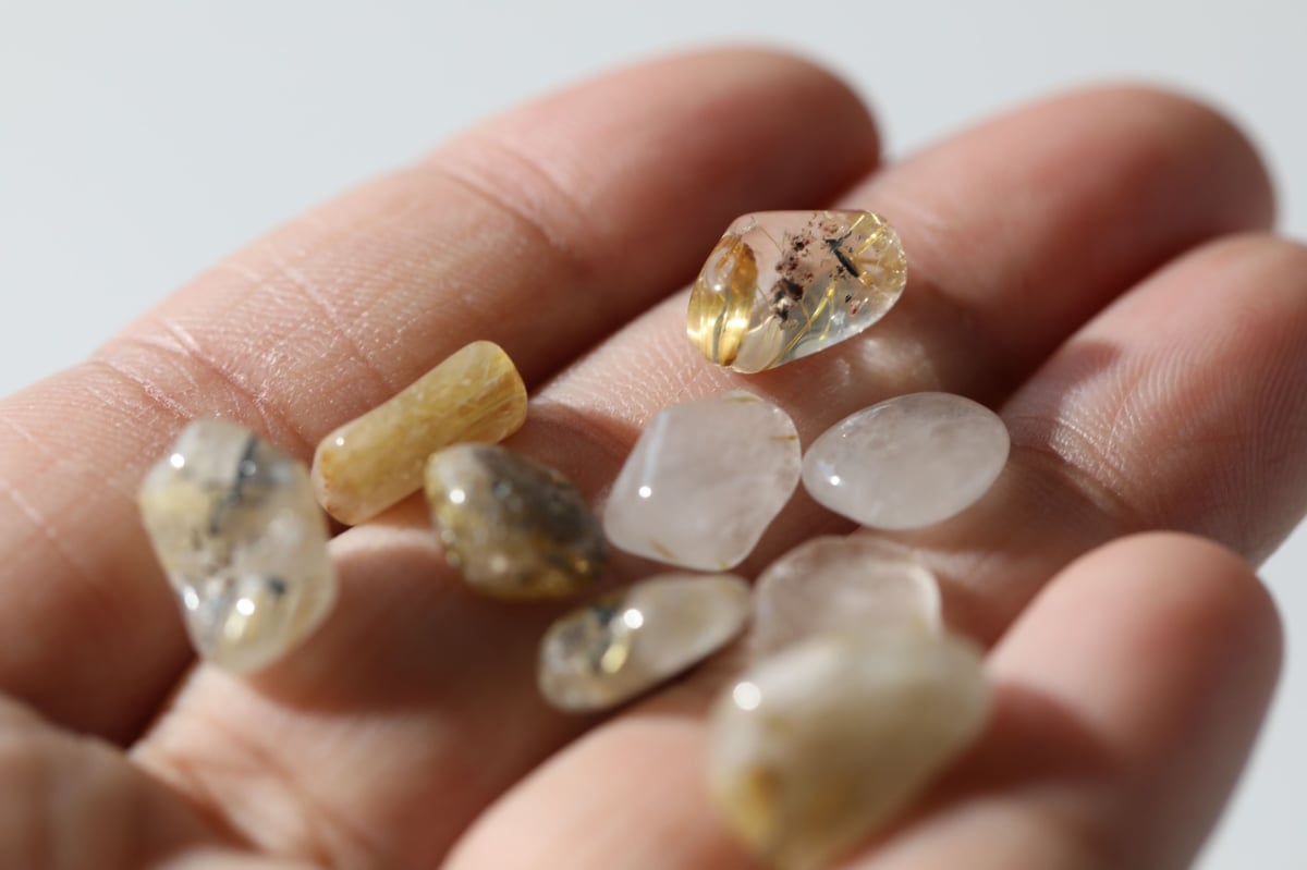 ★特選一石★全ての願望を叶える福禄寿【300gMIXルチルクォーツさざれ】❤️ ☆特選一石☆全ての願望を叶える福禄寿【300gMIXルチルクォーツさざれ