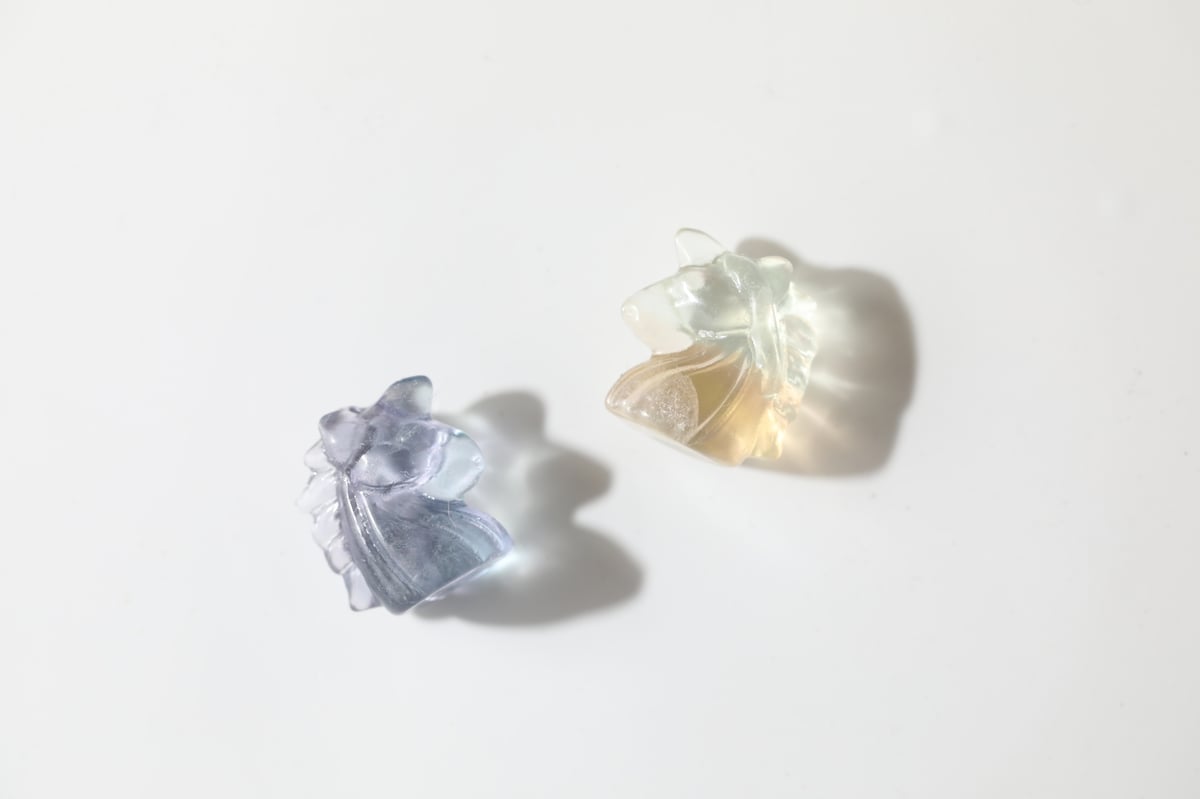 楽しいアイデア】ブルーフローライト＆イエローフローライト ミニミニ