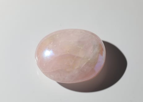 【綿菓子みたいな愛】エンジェルオーラ ローズクォーツ 握り石