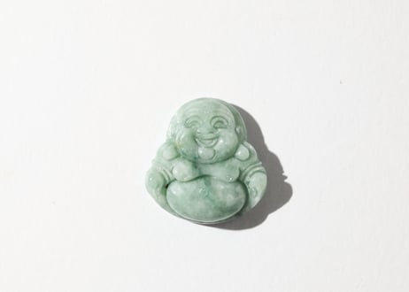 【悟りのシッディ入り】ビルマ産 翡翠の布袋様