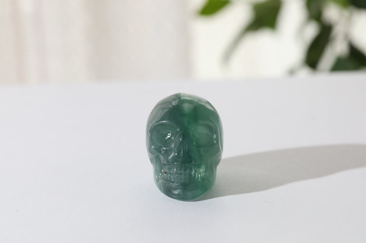 聖なる閃き】グリーンフローライト スカル | Y.S.Y24