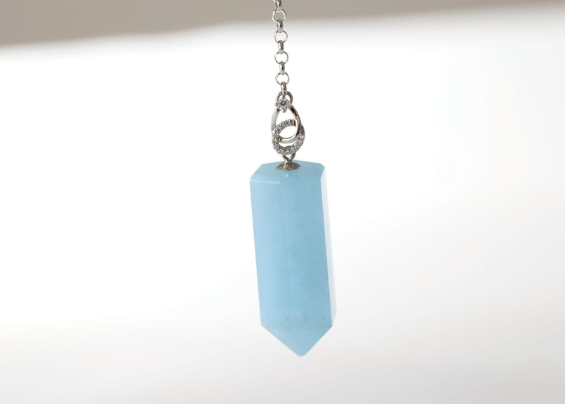 eternal】アクアマリンとクリアクォーツのペンデュラム | Y.S.Y24