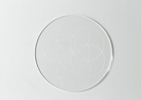 【はじまりの合図】シードオブライフ グリッドプレート(10cm)