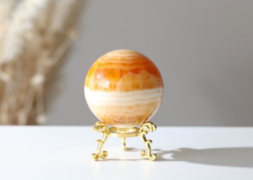 あらゆる可能性の扉を開く技入り】オレンジカルサイト スフィア 金の