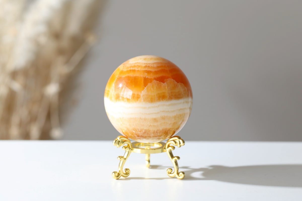 あらゆる可能性の扉を開く技入り】オレンジカルサイト スフィア 金の