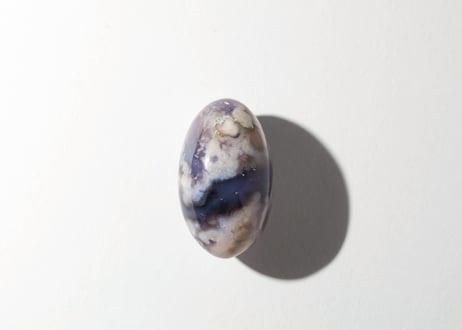 【悟りのシッディ入り】ブルーチェリーブロッサムアゲート リンガム