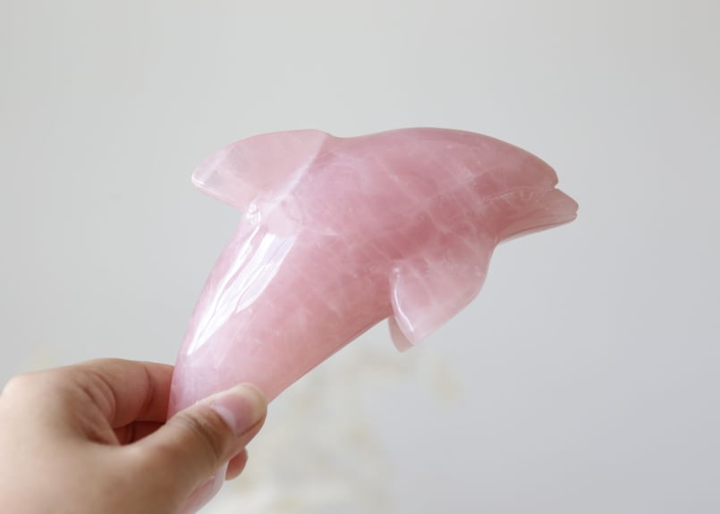 慈愛のイルカ】ローズクォーツ イルカ | Y.S.Y24