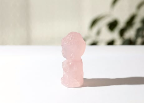 技封入❣️【先祖供養/時給一億/あらゆる可能性の扉を開く】ローズクォーツ ブッダ ※イベントクーポン使用不可