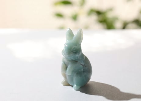【AWAKENING 目覚め（不死鳥・恐れを手放す）シジル封入 オリジナルカード付き❣️】アマゾナイト うさぎ ※イベントクーポン使用不可