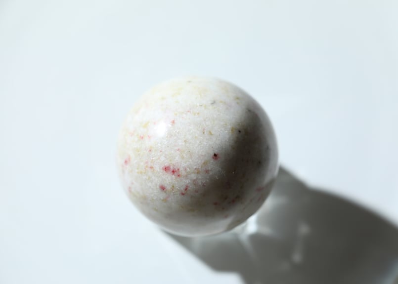 レア 高品質 シナバーインクォーツ スフィア シナバーイン