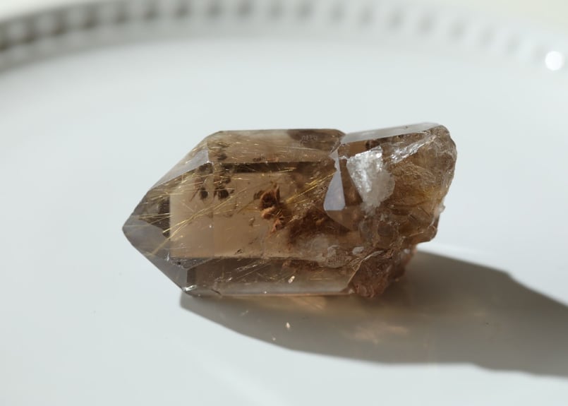 必要な石】スモーキー ゴールドルチル ガーデンクォーツ ポイント