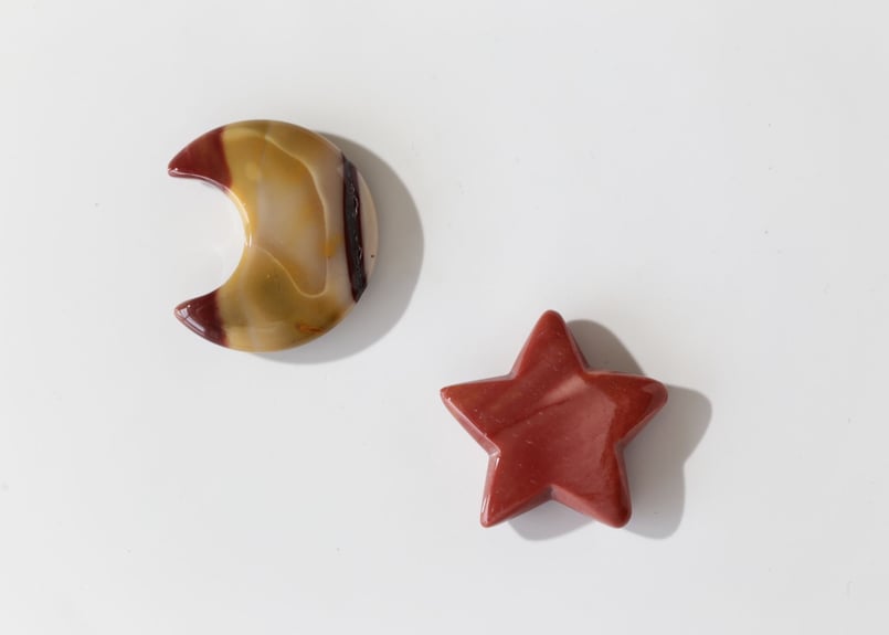 徳を積む】ムーカイトジャスパー 月と星 | Y.S.Y24