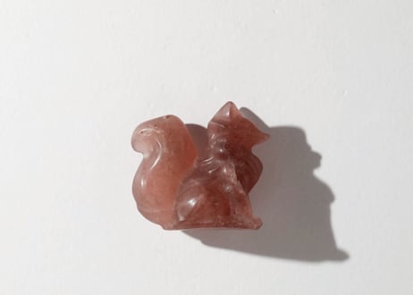 【美意識の妖精】ストロベリークォーツ きつね