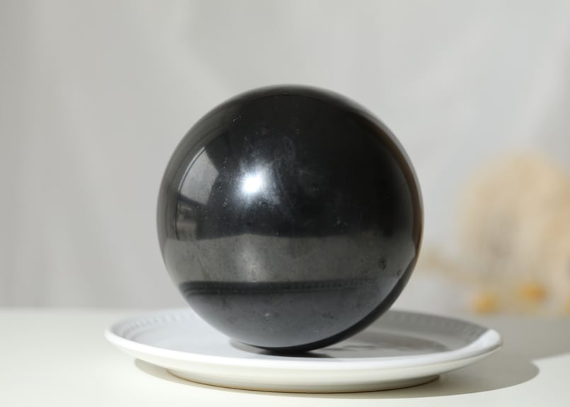 深い瞑想】シュンガイト スフィアXL 座布団付き | Y.S.Y24