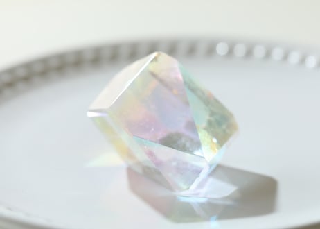 【喜びのなかで生きる】ハイクオリティ エンジェルオーラ クリアクォーツ フリーフォーム