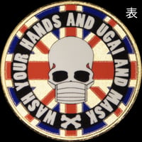 WASH YOUR HANDS & UGAI & MASKメダル英　ゴールド色・シルバー色