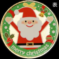 Xmasサンタメダル　ゴールド色