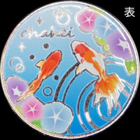 金魚メダル　シルバー色