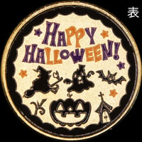 Happy Halloweenメダル　ゴールド色