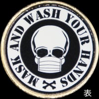 Mask&Wash Your Handsメダル　black・pink