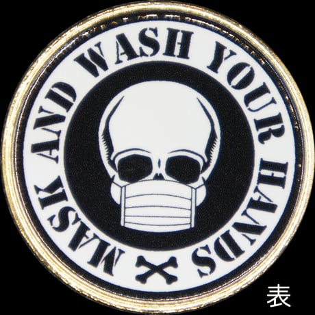 Mask&Wash Your Handsメダル　black・pink