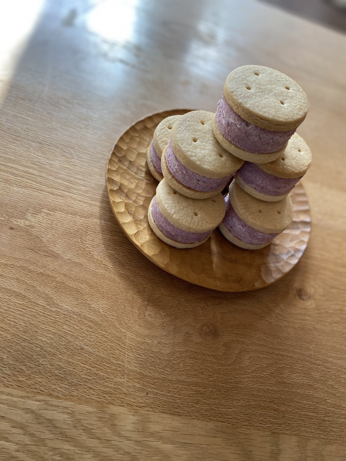 消しゴムはんこ No.285 クリームサンドクッキー クッキークリーム