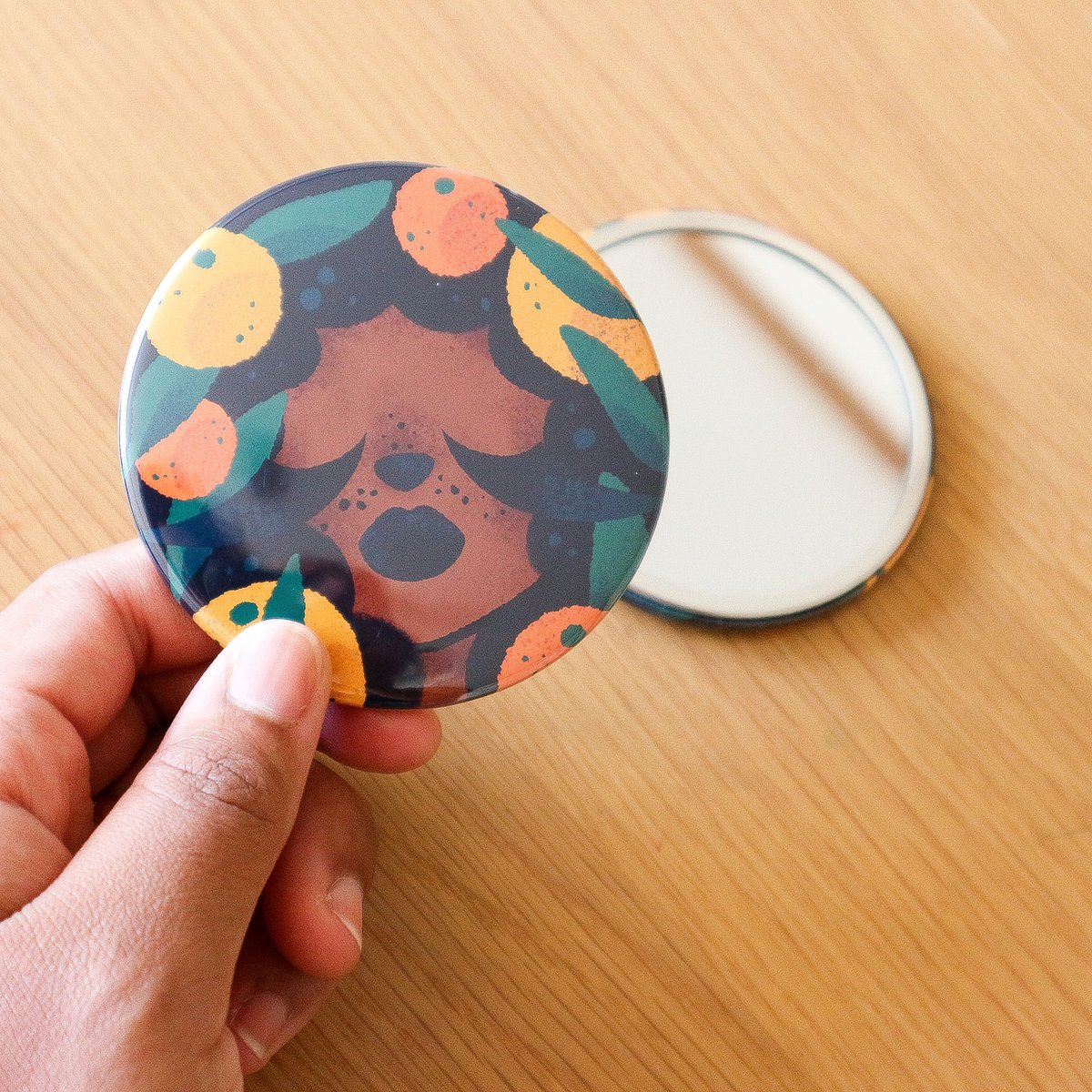 oraoraorange 】缶ミラー／Can mirror | HANA TODORIKI