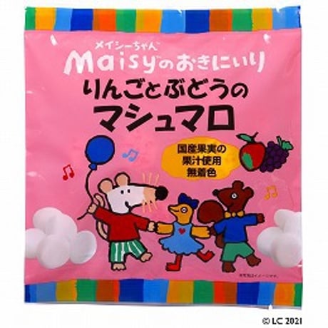 メイシーちゃん りんごとぶどうのマシュマロ 16個　×　5袋