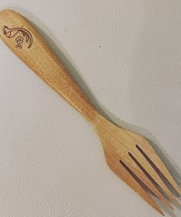 木製フォーク（ことり）