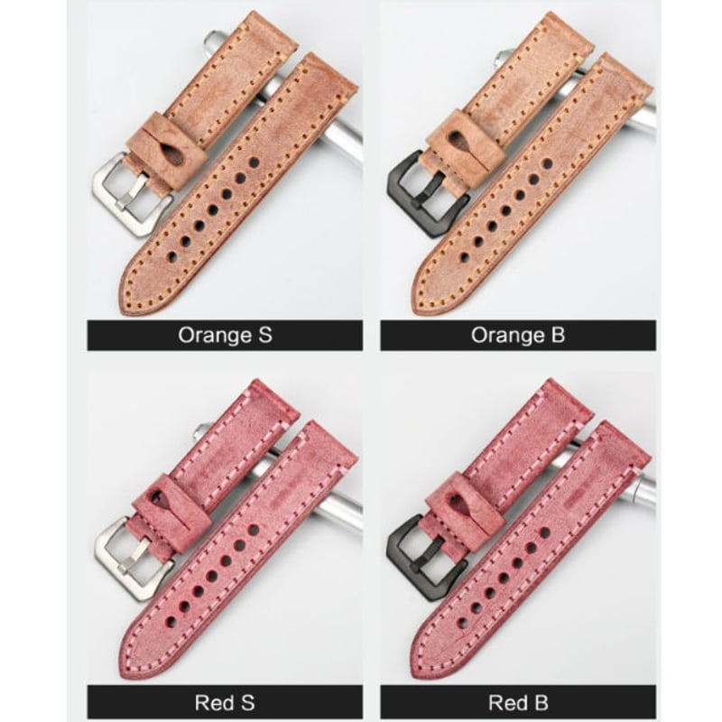 MAIKES 本革 イングリッシュブライドルレザー 22mm 24mm 腕時計 MAIKES 本革 イングリッシュブライドルレザー 22mm 24mm 腕時計