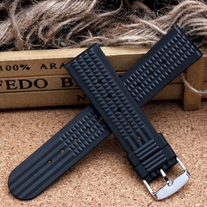 MM300 SBDX001/012/01 6105 にオススメ シリコンゴムラバーベルト 腕時 