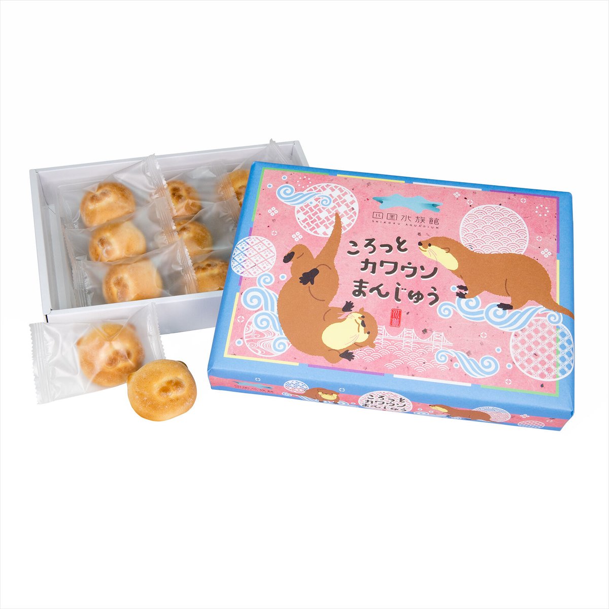 ころっとカワウソまんじゅう | 四国水族館ミュージアムショップ