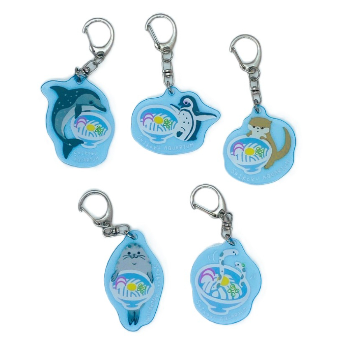 うどんアクリルキーホルダー | 四国水族館ミュージアムショップ