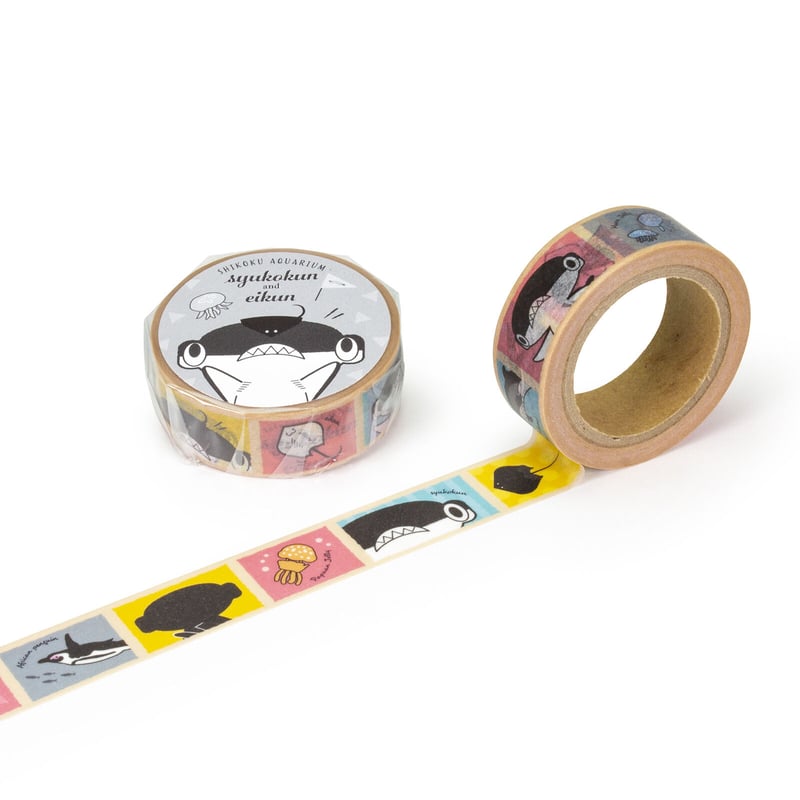 マスキングテープ しゅこくん | 四国水族館ミュージアムショップ