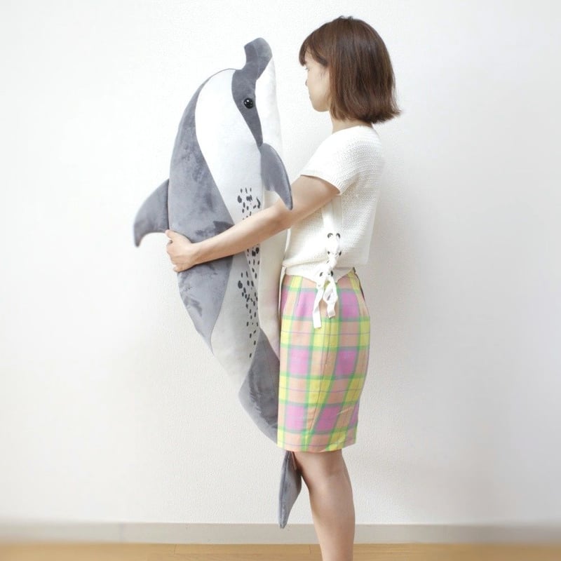 リアルぬいぐるみ特大 マダライルカ | 四国水族館ミュージアムショップ