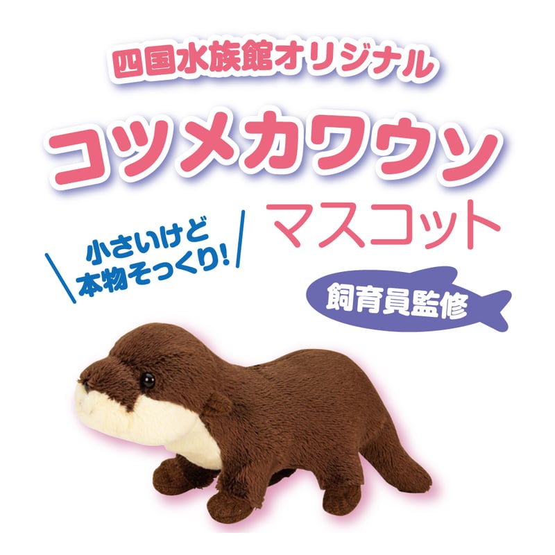 リアルぬいぐるみマスコット コツメカワウソ | 四国水族館ミュージアム
