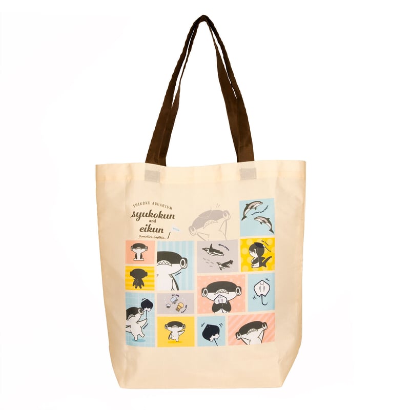 しゅこくんエイくんエコバッグ | 四国水族館ミュージアムショップ