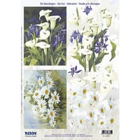 5280-0124 Pt 3D ダイカットプリント フラワー