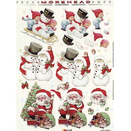 5280-0033 PT 3D ダイカットプリント Xmas