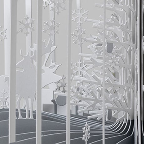 360°BOOK「 雪降る森 / Snowy World」大野友資・作（青幻舎）