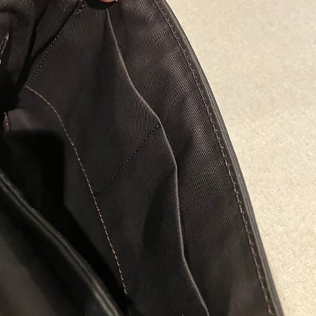 Creed/クリード　43C082 　ガーメント　フラップショルダーバッグ　ブラック　#ac